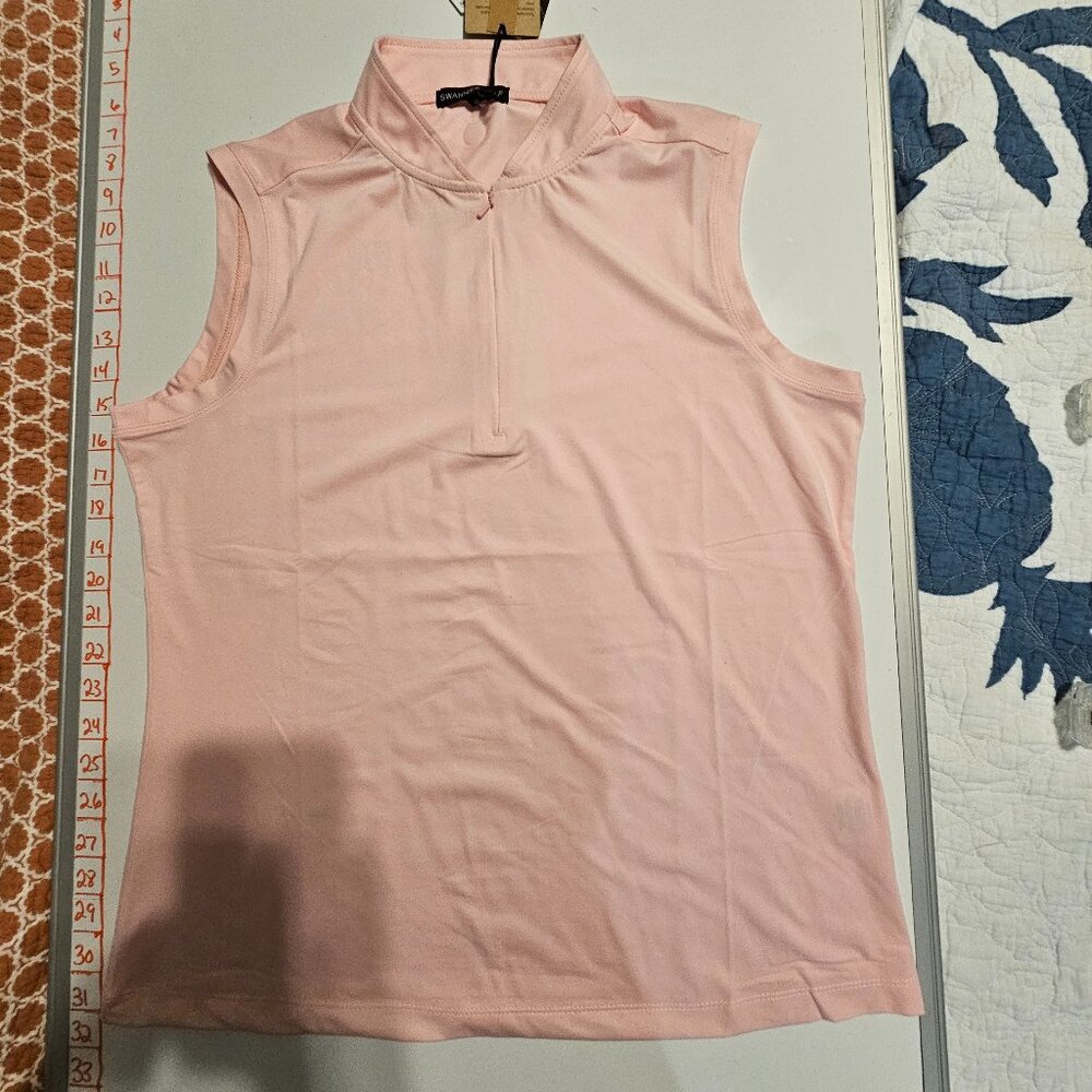 Swannies Golf Short Sleeve Shirt Size XL